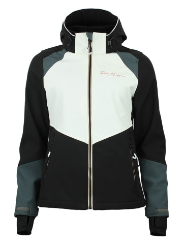 Peak Mountain Softshelljas "Ametis" zwart/wit