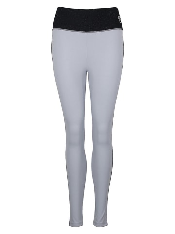 Peak Mountain Legginsy sportowe "Ashine" w kolorze szarym