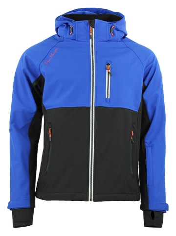 Peak Mountain Softshelljas "Cametis" blauw/donkerblauw