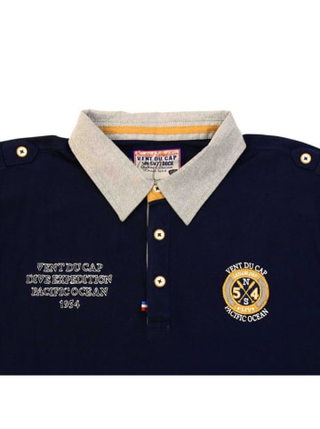 Vent du Cap Koszulka polo "Cedice" w kolorze granatowym