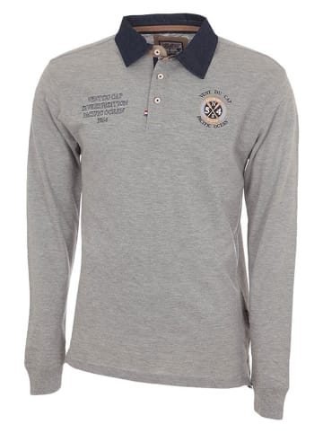 Peak Mountain Koszulka polo "Cenice" w kolorze szarym