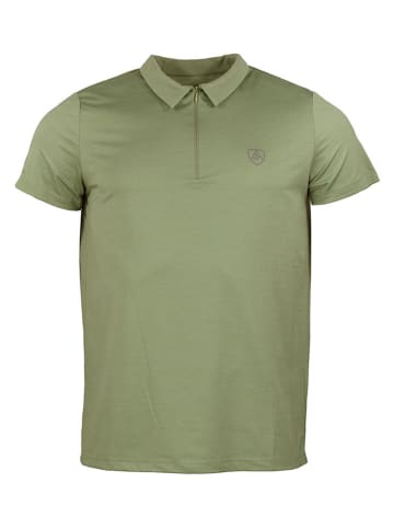 Peak Mountain Funkcyjna koszulka polo "Chance" w kolorze khaki