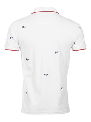 Peak Mountain Koszulka polo "Clamar" w kolorze białym