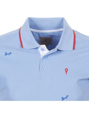 Peak Mountain Koszulka polo "Clamar" w kolorze błękitnym