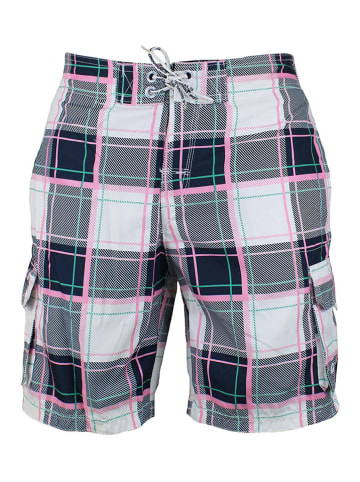SRK Zwemshorts "Clif" donkerblauw/wit/lichtroze