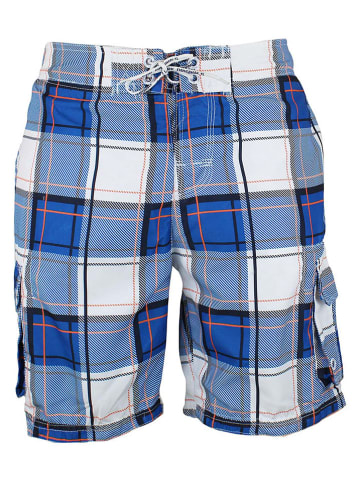 SRK Badeshorts "Clif" in Blau/ Weiß/ Rot