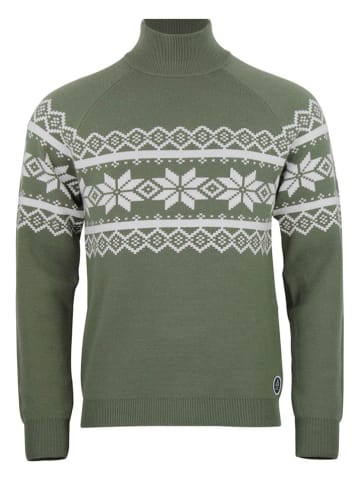 Peak Mountain Sweter "Clyde" w kolorze zielonym