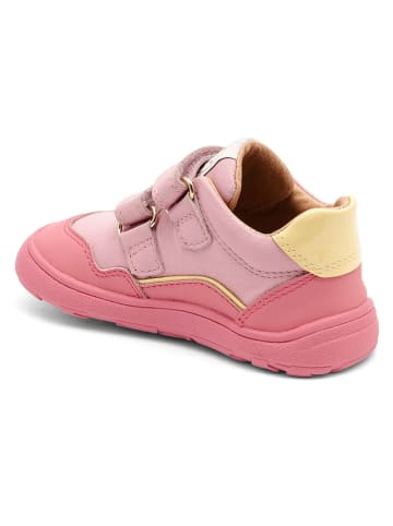bisgaard Skórzane buty barefoot "Morten" w kolorze jasnoróżowym