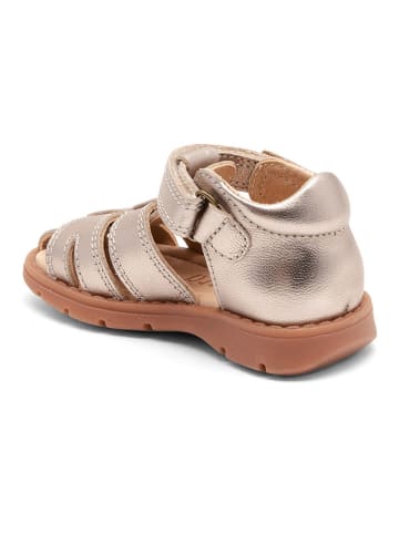 bisgaard Leren enkelsandalen "Richy" goudkleurig