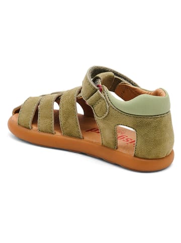 bisgaard Leren enkelsandalen "Ryle" kaki