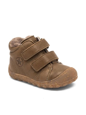 bisgaard Skórzane buty barefoot "Hale" w kolorze khaki