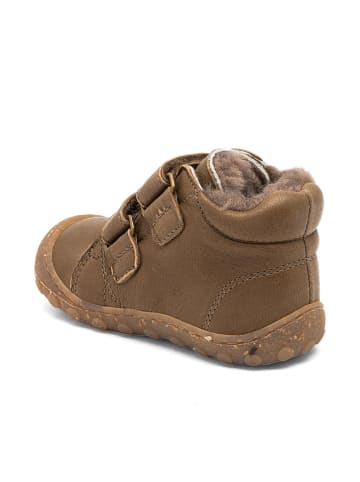 bisgaard Skórzane buty barefoot "Hale" w kolorze khaki