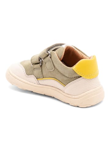 bisgaard Leder-Barfußschuhe "Morten" in Creme/ Khaki