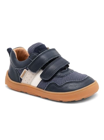 bisgaard Skórzane buty barefoot "Kylie" w kolorze granatowym