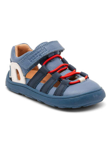 bisgaard Skórzane buty barefoot "Fiona" w kolorze niebieskim