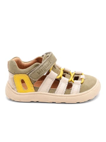 bisgaard Leder-Barfußschuhe "Fiona" in Khaki/ Creme