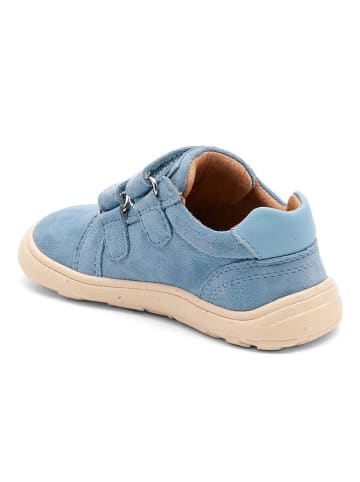 bisgaard Skórzane buty barefoot "Luna" w kolorze błękitnym