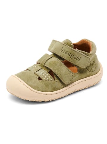 bisgaard Skórzane półsandały "Hana" w kolorze khaki