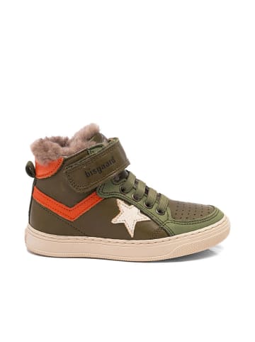 bisgaard Leder-Sneakers "Isak" in Khaki