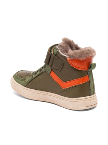 bisgaard Leder-Sneakers "Isak" in Khaki