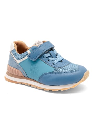bisgaard Skórzane sneakersy "Walde" w kolorze błękitnym