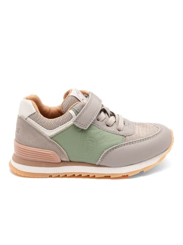 bisgaard Leren sneakers "Walde" grijs/groen