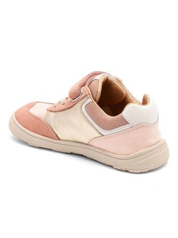 bisgaard Skórzane buty barefoot "Yuki" w kolorze jasnoróżowym