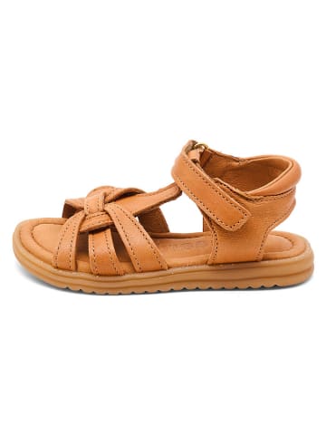 bisgaard Leder-Sandalen "Felicia" in Hellbraun