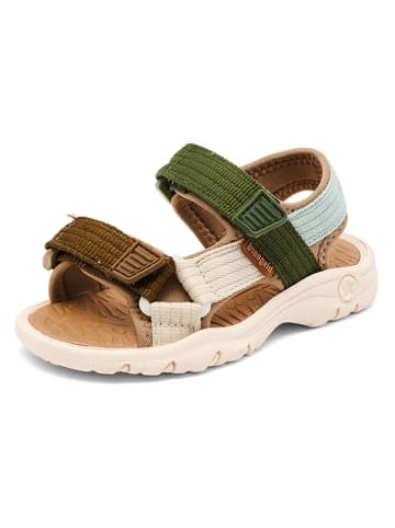 bisgaard Sandalen "Nico" in Hellbraun/ Khaki