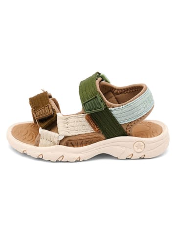 bisgaard Sandalen "Nico" in Hellbraun/ Khaki