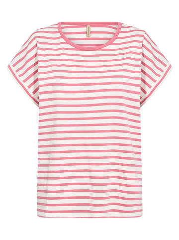 soyaconcept Shirt "Rina" in Weiß/ Rosa