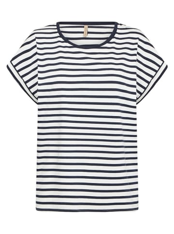 soyaconcept Shirt "Rina" wit/donkerblauw