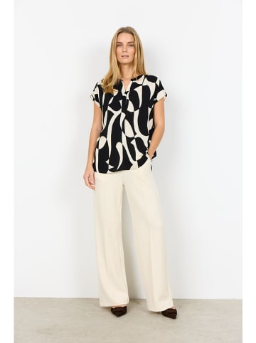 soyaconcept Bluse "Chanise" in Schwarz/ Weiß
