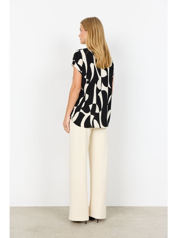 soyaconcept Bluse "Chanise" in Schwarz/ Weiß