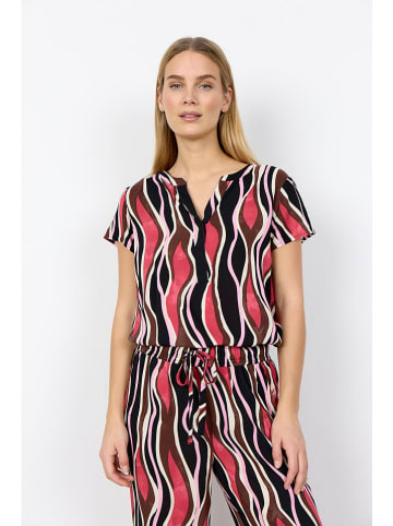 soyaconcept Bluse "Cammi" in Rot/ Schwarz
