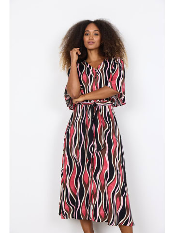 soyaconcept Kleid "Cammi" in Rot/ Schwarz