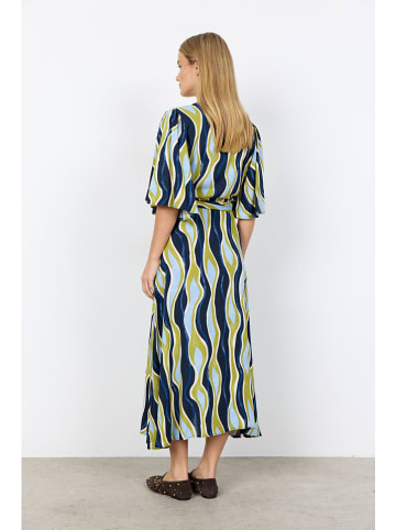 soyaconcept Kleid "Cammi" in Dunkelblau/ Hellblau/ Grün