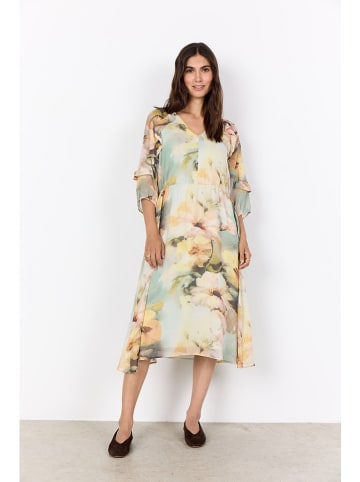 soyaconcept Jurk "Carmen" beige/mintgroen