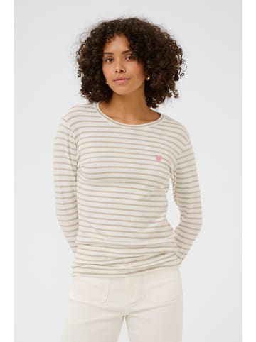 Kaffe Longsleeve in Beige/ Creme
