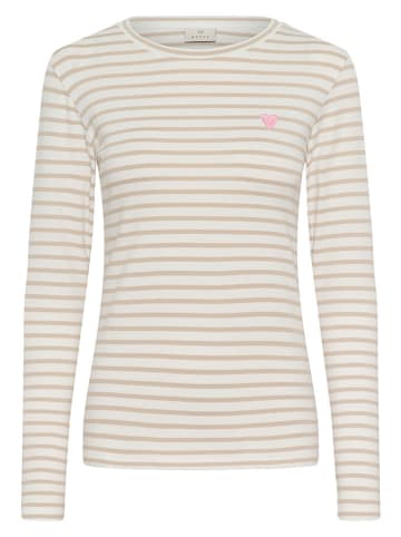 Kaffe Longsleeve in Beige/ Creme
