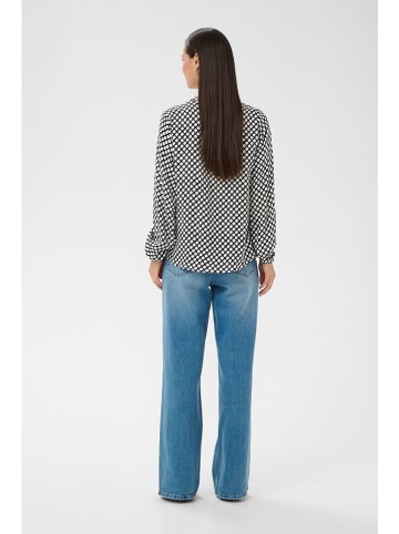 Kaffe Blouse donkerblauw/wit