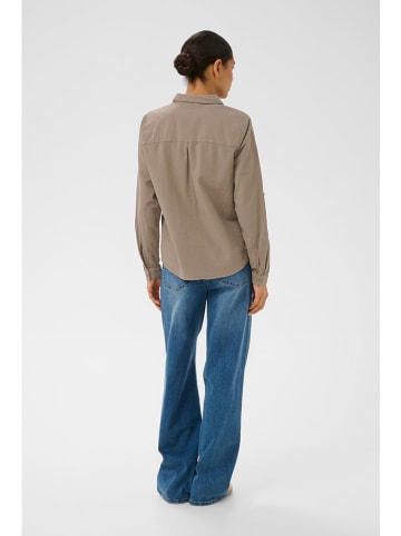 Kaffe Hemd in Taupe