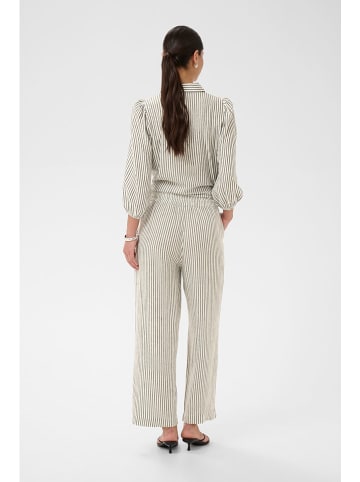 Kaffe Hose in Creme/ Grau