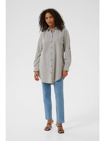 Kaffe Blouse donkerblauw/crème