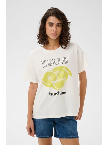 Kaffe Shirt crème/geel