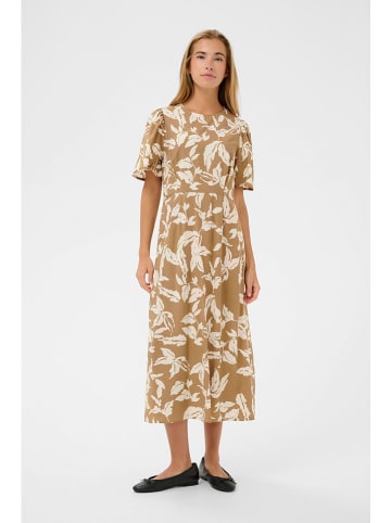 Kaffe Jurk beige/wit