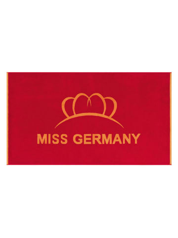 Egeria Strandtuch "Miss Germany" in Rot/ Orange