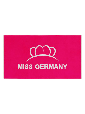 Egeria Strandtuch "Miss Germany" in Pink/ Weiß