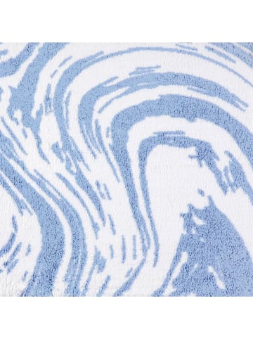 Egeria Badvorleger "Marble" in Blau/ Weiß