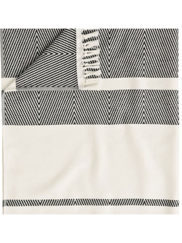Egeria Saunatuch "Pestemal" in Creme/ Schwarz
